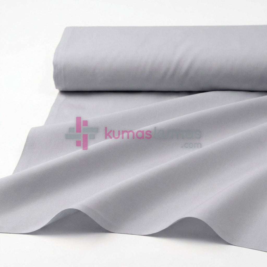 Duz Poplin 514 Acik Gri